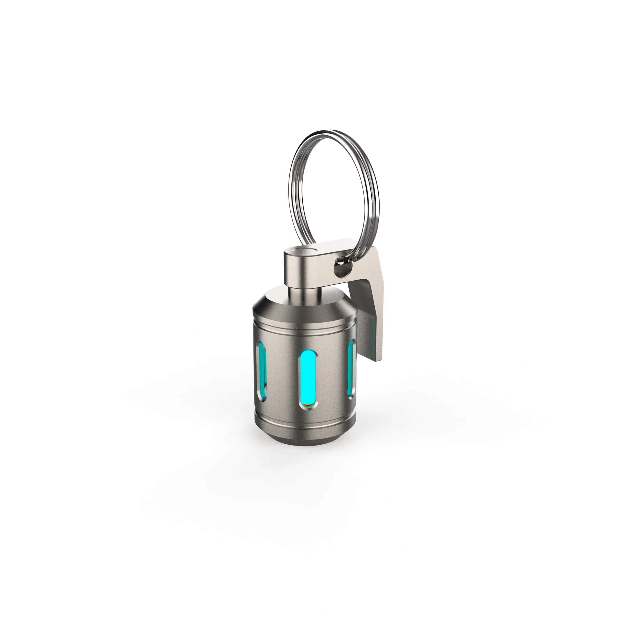 Titanium Grenade Keychain Glow Fob V2 - Image 5
